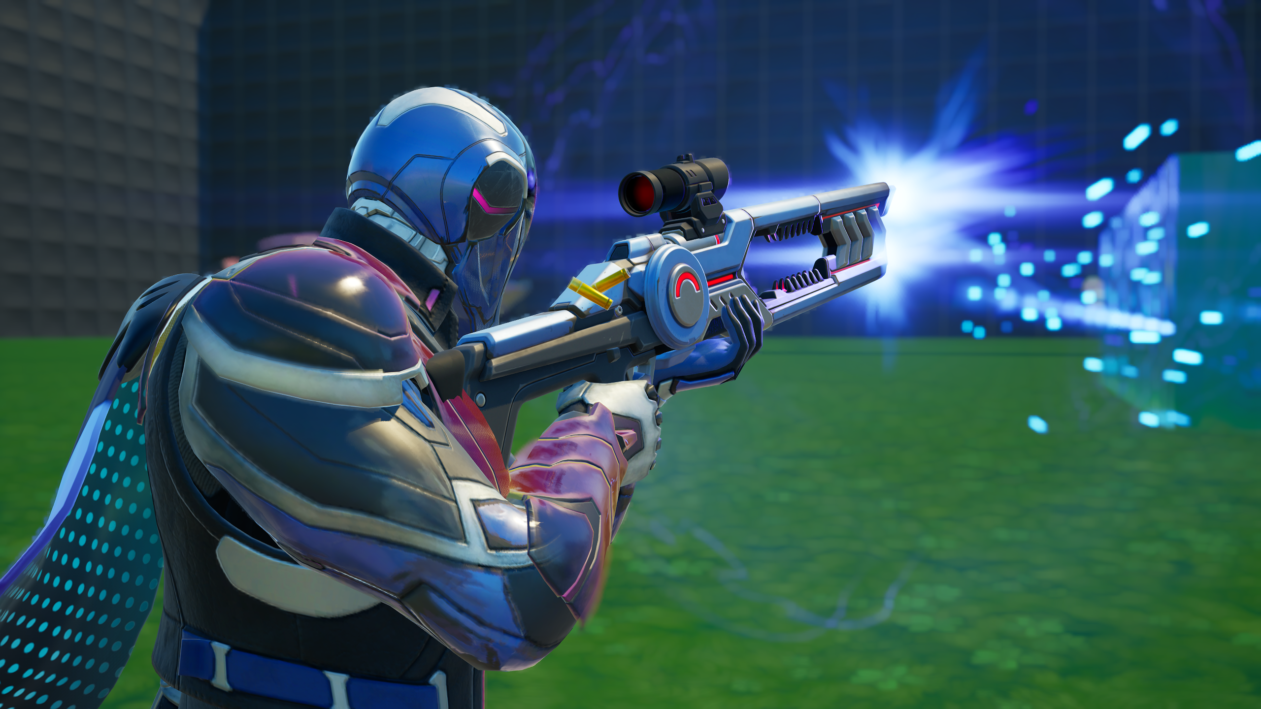 A Fortnite character wielding a vector.
