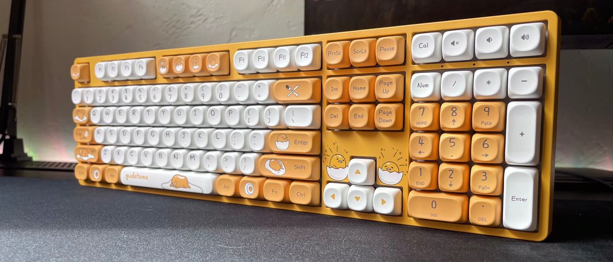 The Akko 5108 Gudetama Special Edition mechanical keyboard