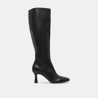 Gyra Wide Calf Boots Black Leather