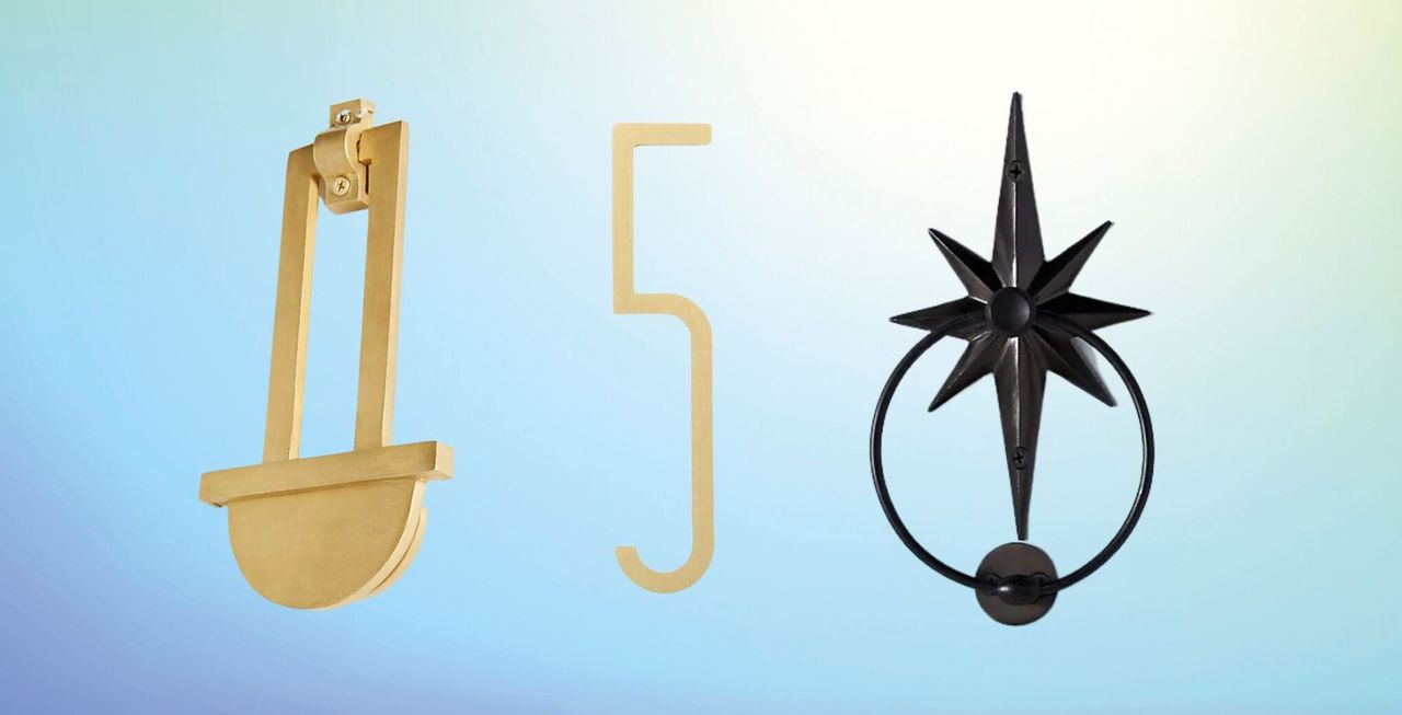 A selection of front door hardware to buy