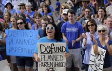 A protest against Planned Parenthood.