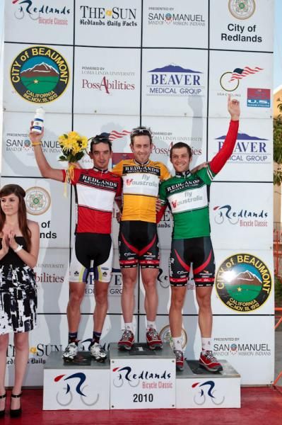 Ben Day (Fly V Australia) takes the overall leaders jersey, Davide Frattini (Team Type 1) gets the climbers jersey and Jay Thomson (Fly V Australia) takes the sprint jersey.