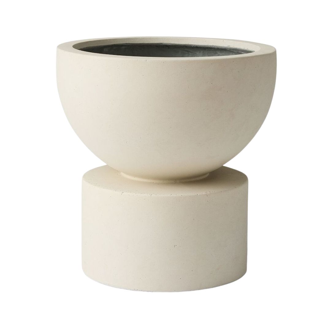 West Elm , Molly Modern Indoor/Outdoor Ficonstone Planters