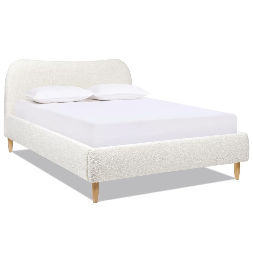 Jennifer Taylor Home Roman Curved Headboard, Boucle