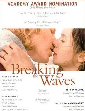 Beste danske filmer: Poster for Breaking the waves (1996)