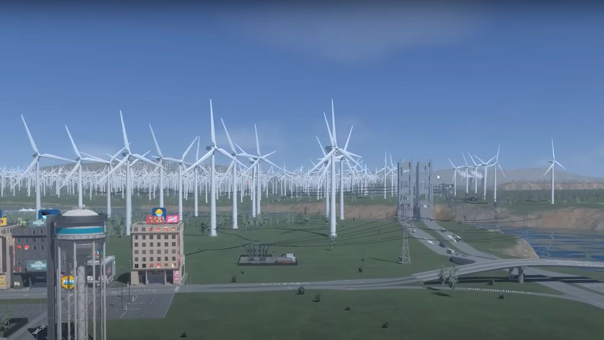 My obsession with wind turbines might finally make me a millionaire in  Cities: Skylines 2