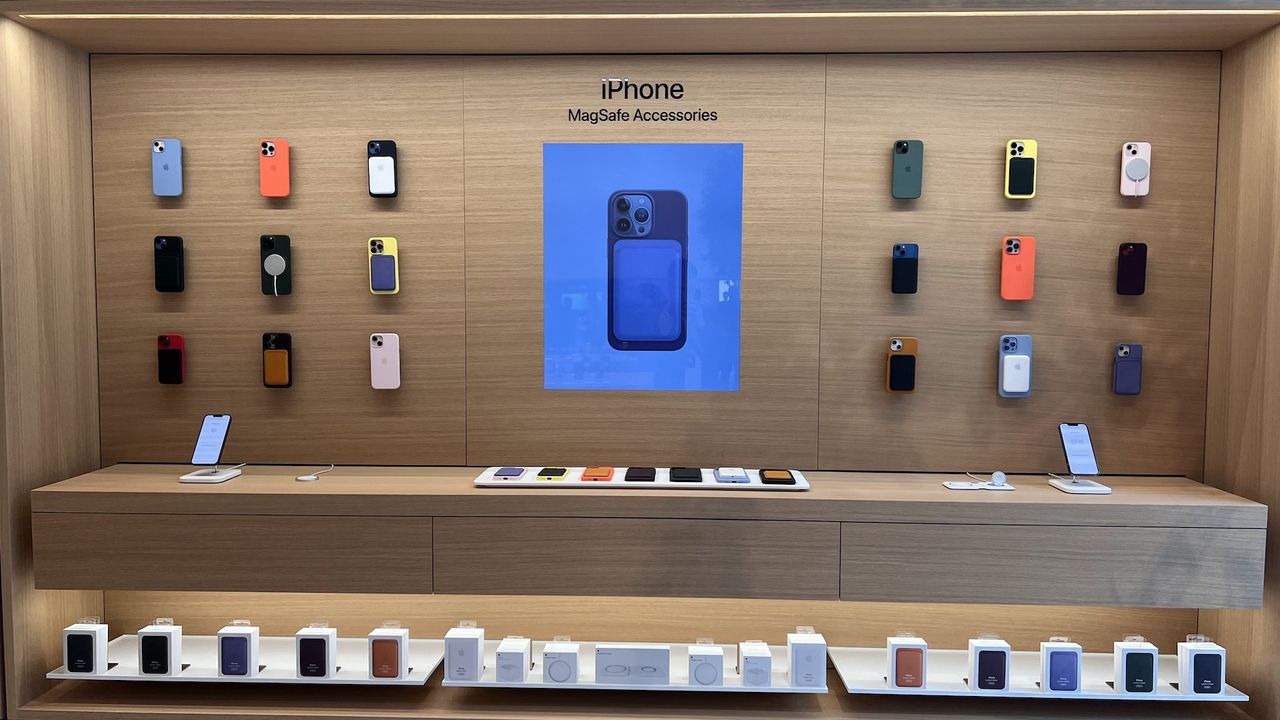 Inside the Apple Store in Knightsbridge, London