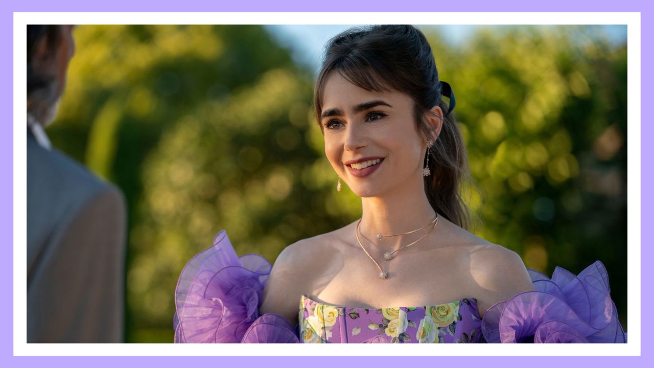 Lily Collins as Emily in episode 306 of Emily in Paris