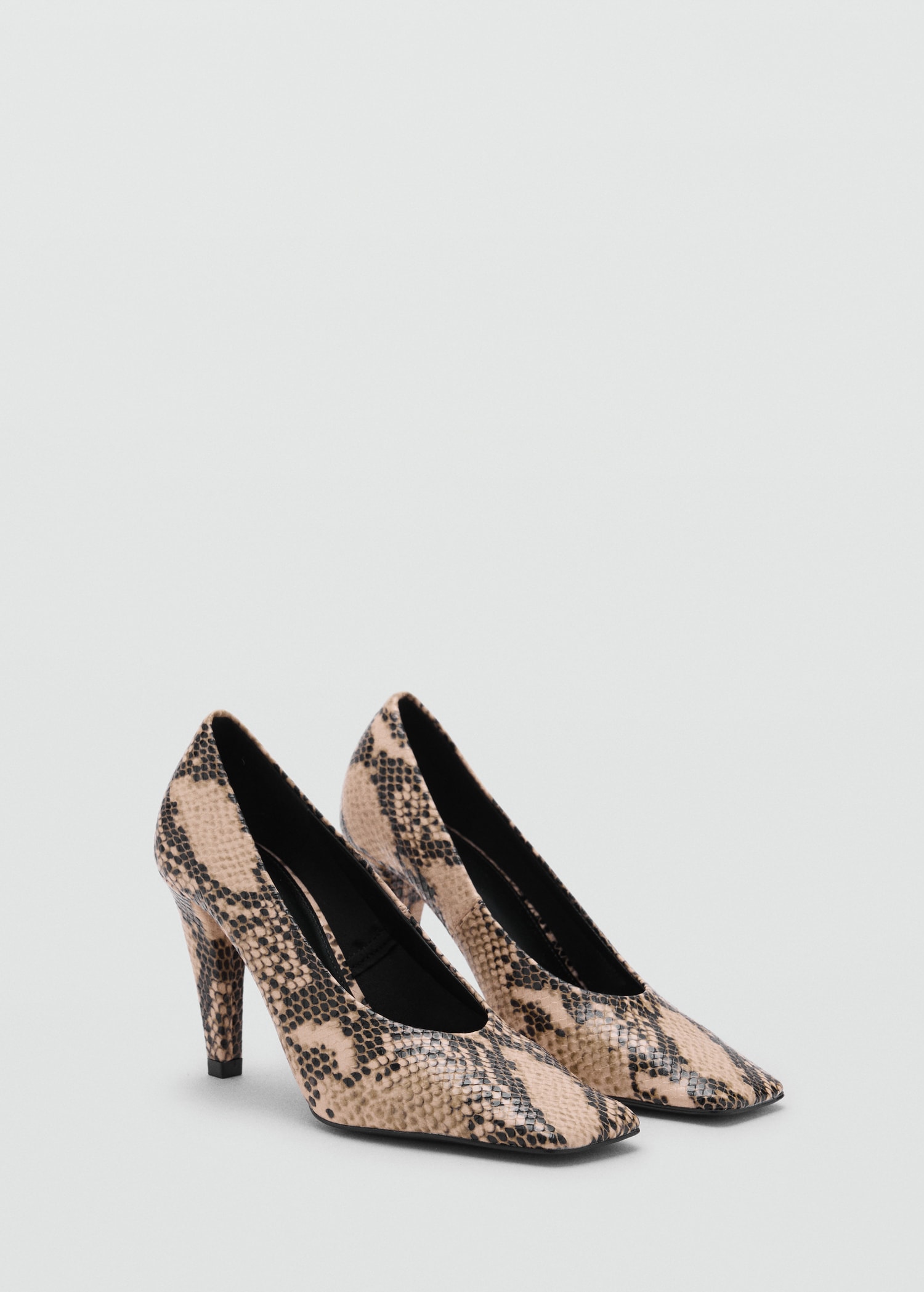 Animal-Print High Heeled Shoes - Women | Mango Usa