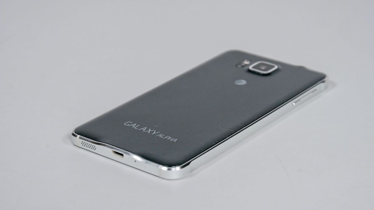 Samsung Galaxy Alpha held in hand.