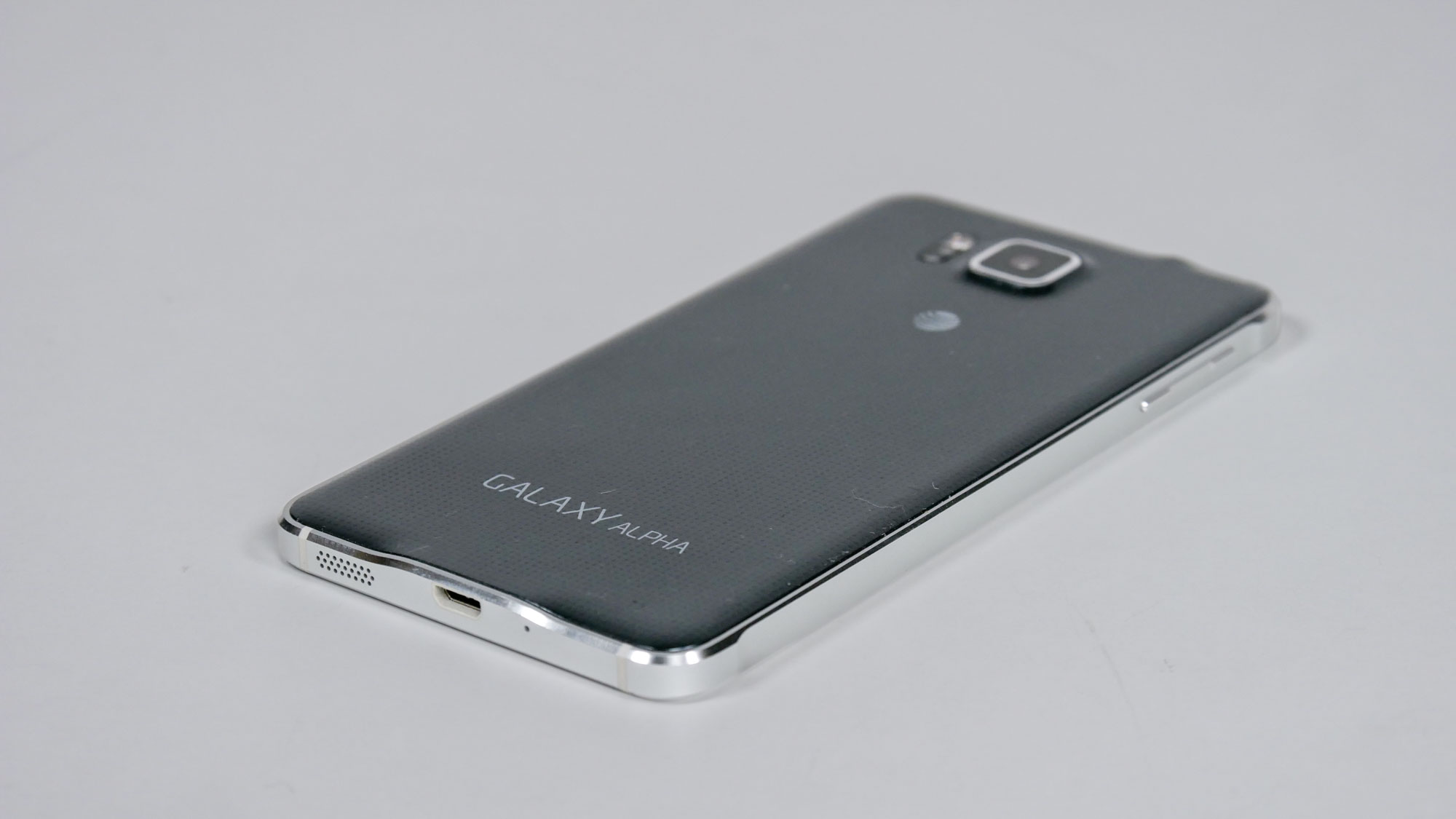Samsung Galaxy Alpha held in hand.