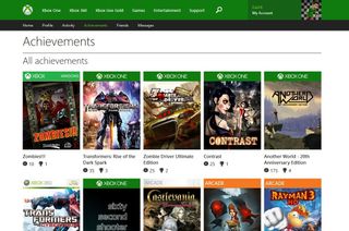 Xbox.com gets improved Xbox One support, but some features still unsupported achievements