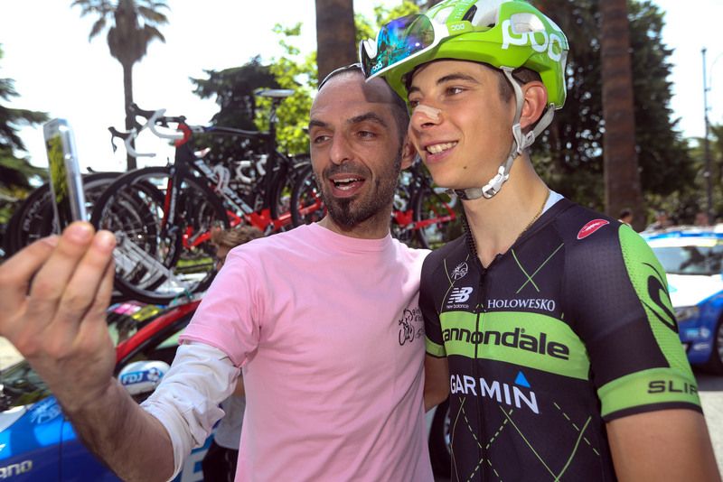 Davide Formolo was a man in demand today