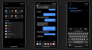 Dark Mode on iOS 13. Image credit: Apple