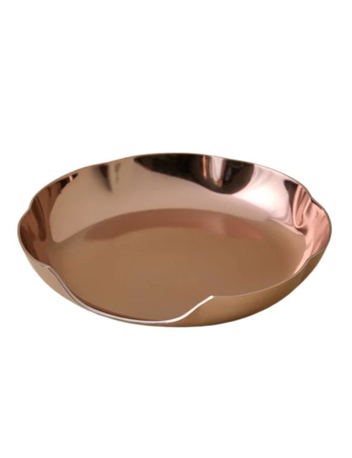 Magnolia Copper Scalloped Spoon Rest