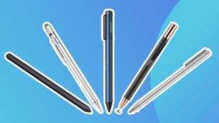 Best stylus for Android; five stylus in a fan shape