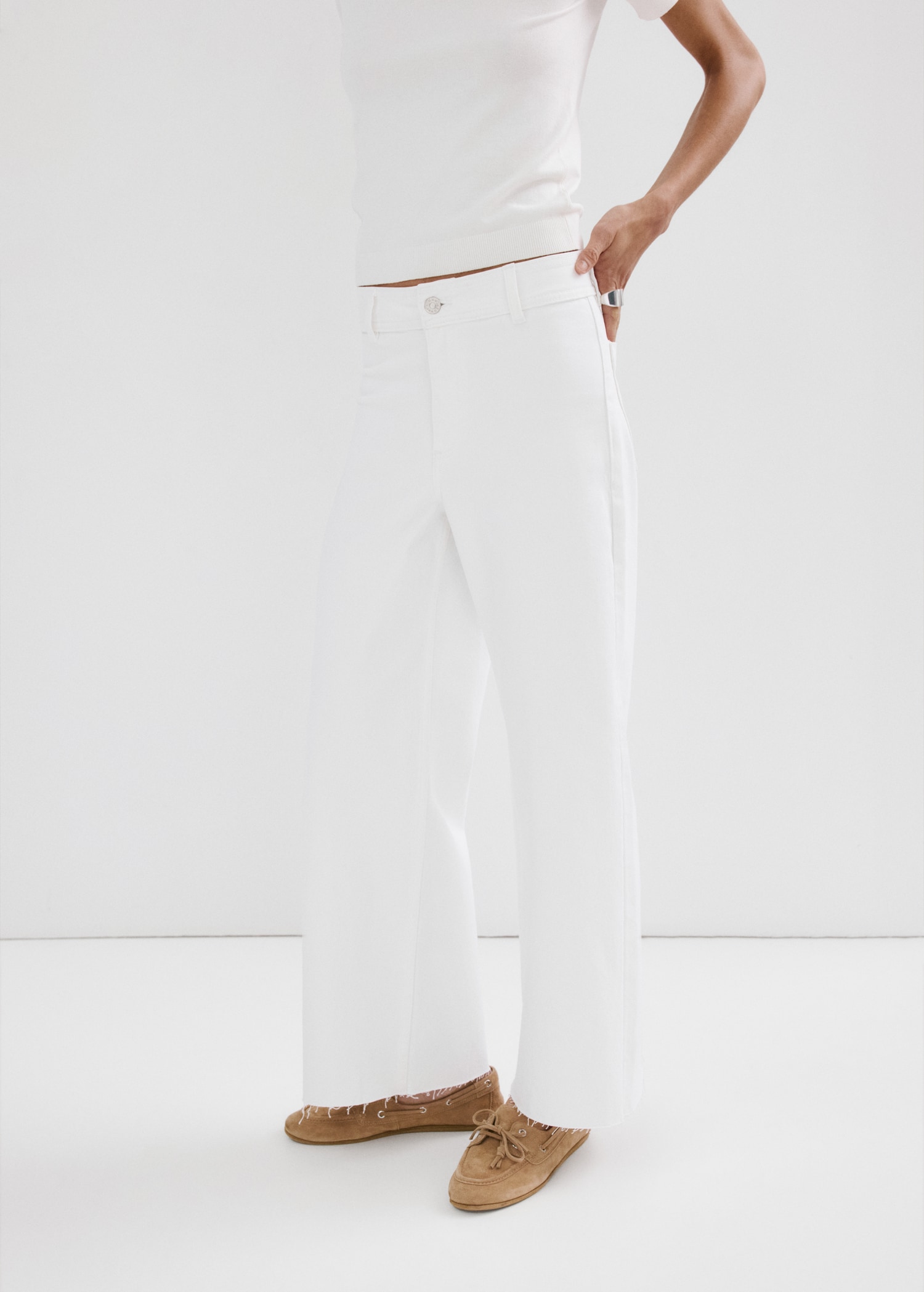 Catherin Culotte High-Rise Jeans - Women | Mango Usa