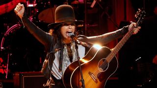 Linda Perry performs during the 10th annual Love Rocks NYC concert benefitting God's Love We Deliver at Beacon Theatre on March 05, 2026 in New York City. (Photo by Taylor Hill/Getty Images)