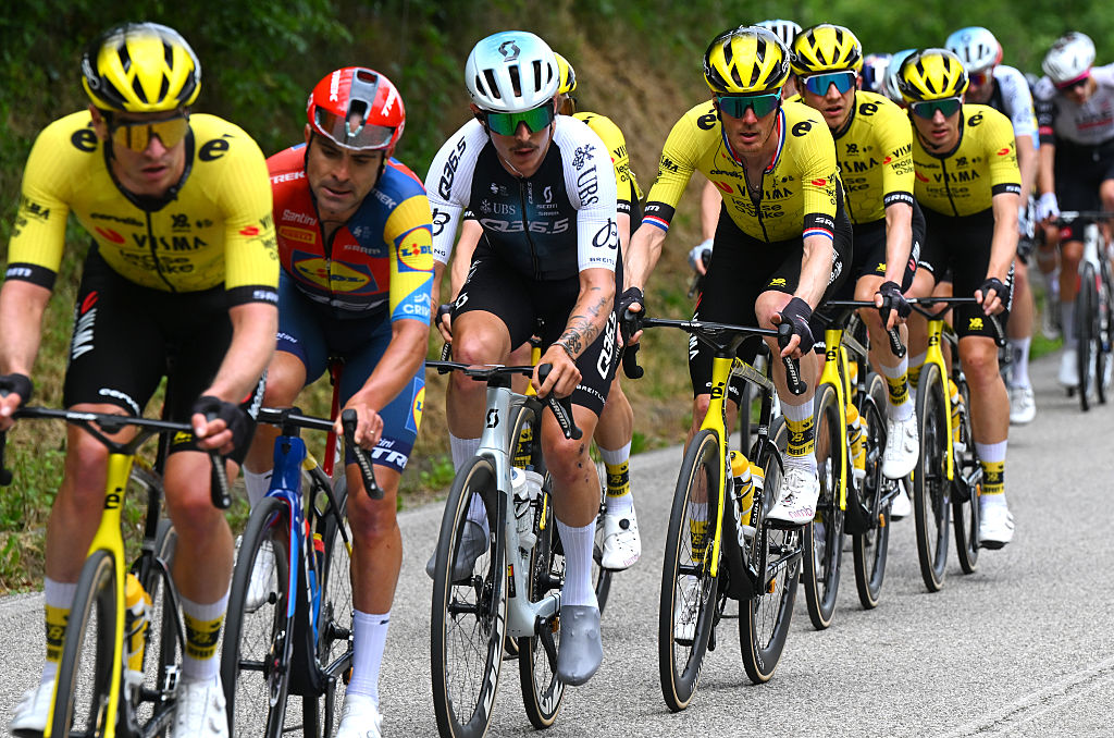 VICENZA ITALY MAY 23 Wilco Kelderman of Netherlands and Team Visma Lease a Bike competes during the 108th Giro dItalia 2025 Stage 13 a 180km stage from Rovigo to Vicenza UCIWT on May 23 2025 in Vicenza Italy Photo by Tim de WaeleGetty Images