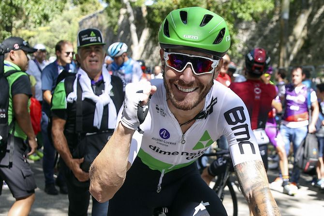 Dimension Data's Giacomo Nizzolo is happy to win the opening stage of the 2019 Vuelta a Burgos, which the Italian dedicated to Lotto Soudal's Bjorg Lambrecht, who passed away after crashing at the previous week's Tour de Pologne