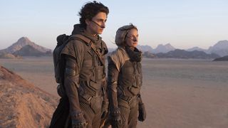 Rebecca Ferguson and Timothée Chalamet in Dune.