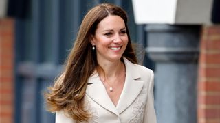Kate Middleton visits the headquarters of the Royal College of Midwives (RCM) and the Royal College of Obstetricians and Gynaecologists (RCOG) on April 27, 2022