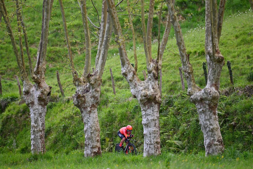 IRUN SPAIN APRIL 01 Ethan Hayter of The United Kingdom and Team INEOS Grenadiers sprints during the 63rd Itzulia Basque Country 2024 Stage 1 a 10km individual time trial stage from Irun to Irun UCIWWT on April 01 2024 in Irun Spain Photo by Tim de WaeleGetty Images