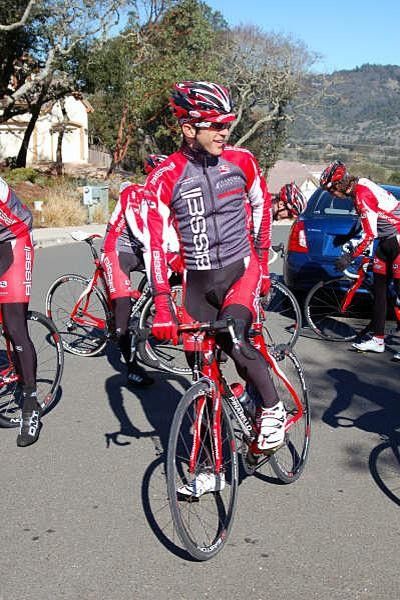 Ben Jacques-Maynes smiles as the team takes a collective refueling break.