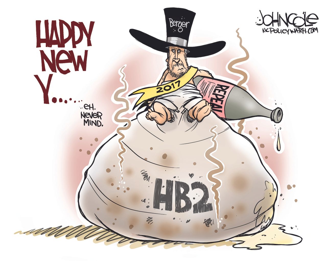 Political cartoon U.S. North Carolina HB2 repeal