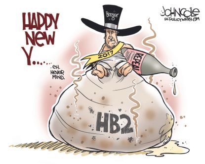 Political cartoon U.S. North Carolina HB2 repeal