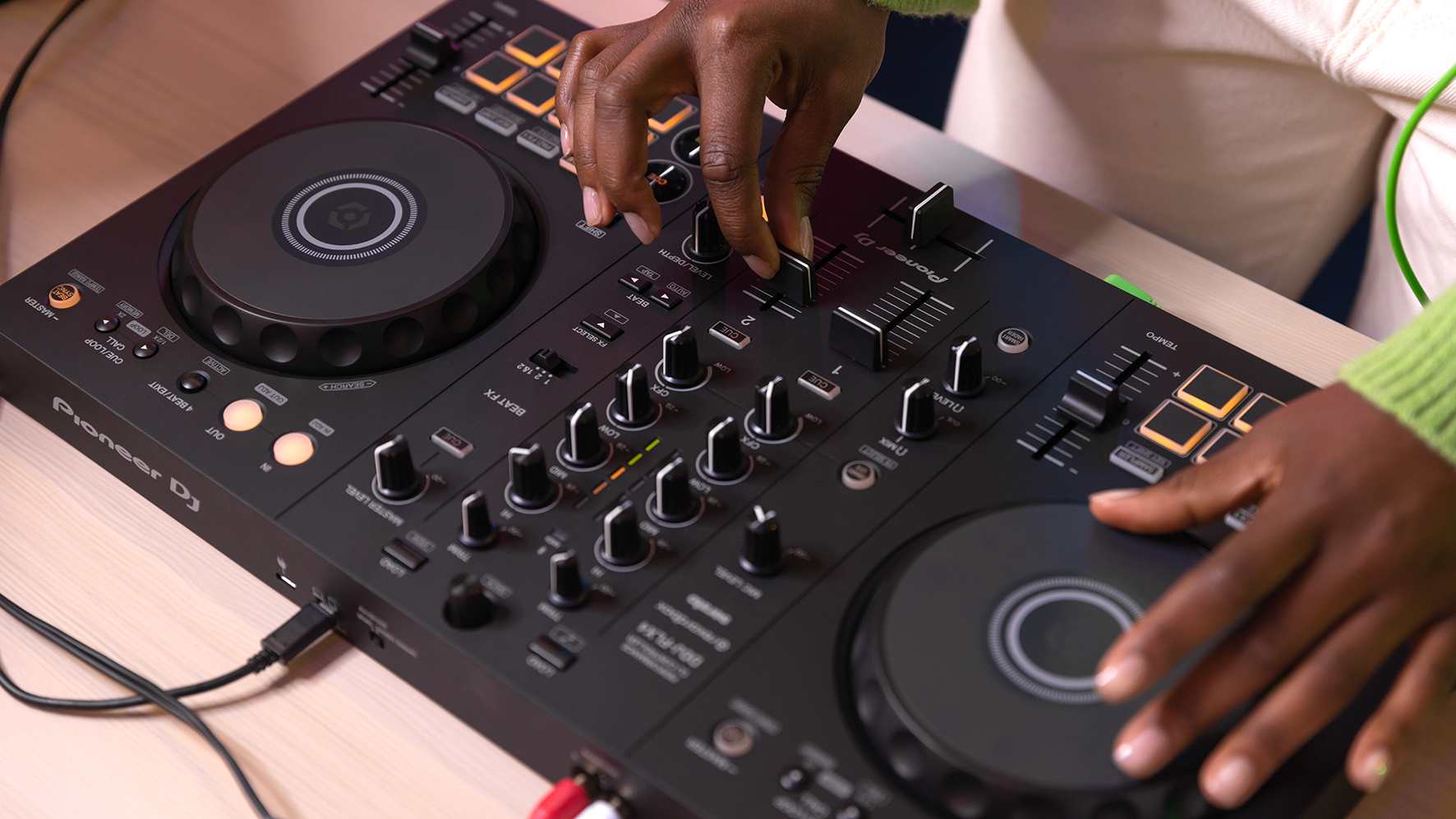 Pioneer DJ DDJ-FLX4 DJ Starter Bundle @ The DJ Hookup