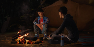 Daniel and Sean around a campfire in Life is Strange 2