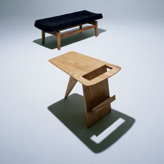 Wooden magazine tables