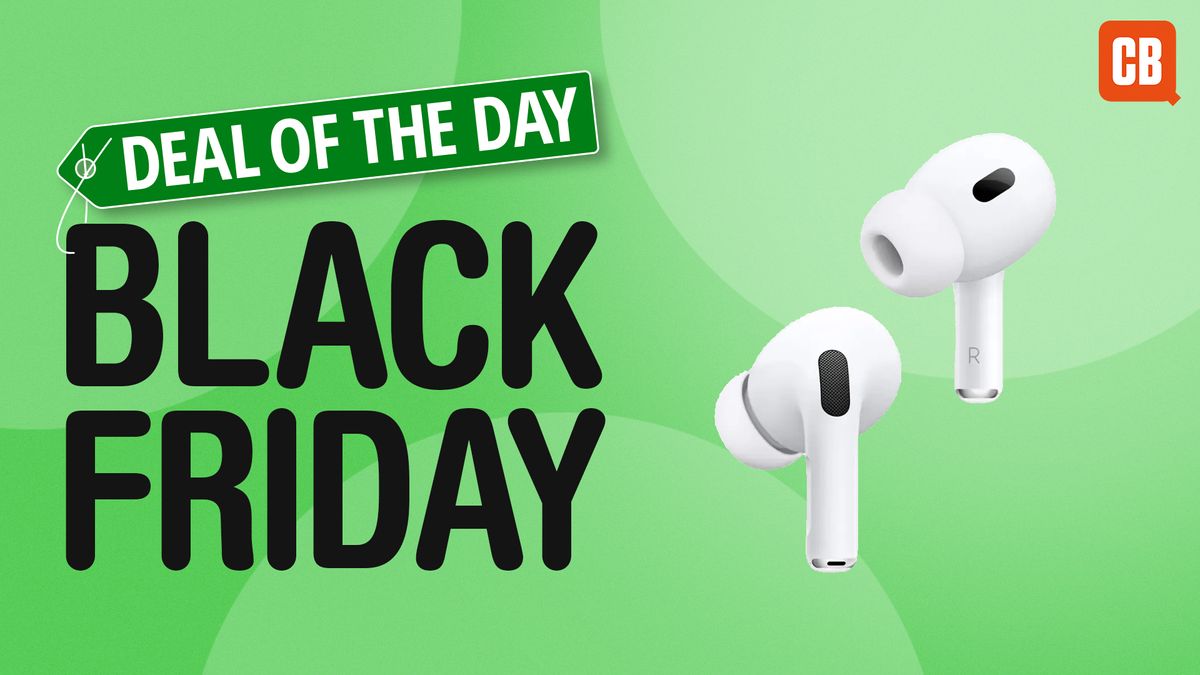 The AirPods Pro on a Black Friday deals image.