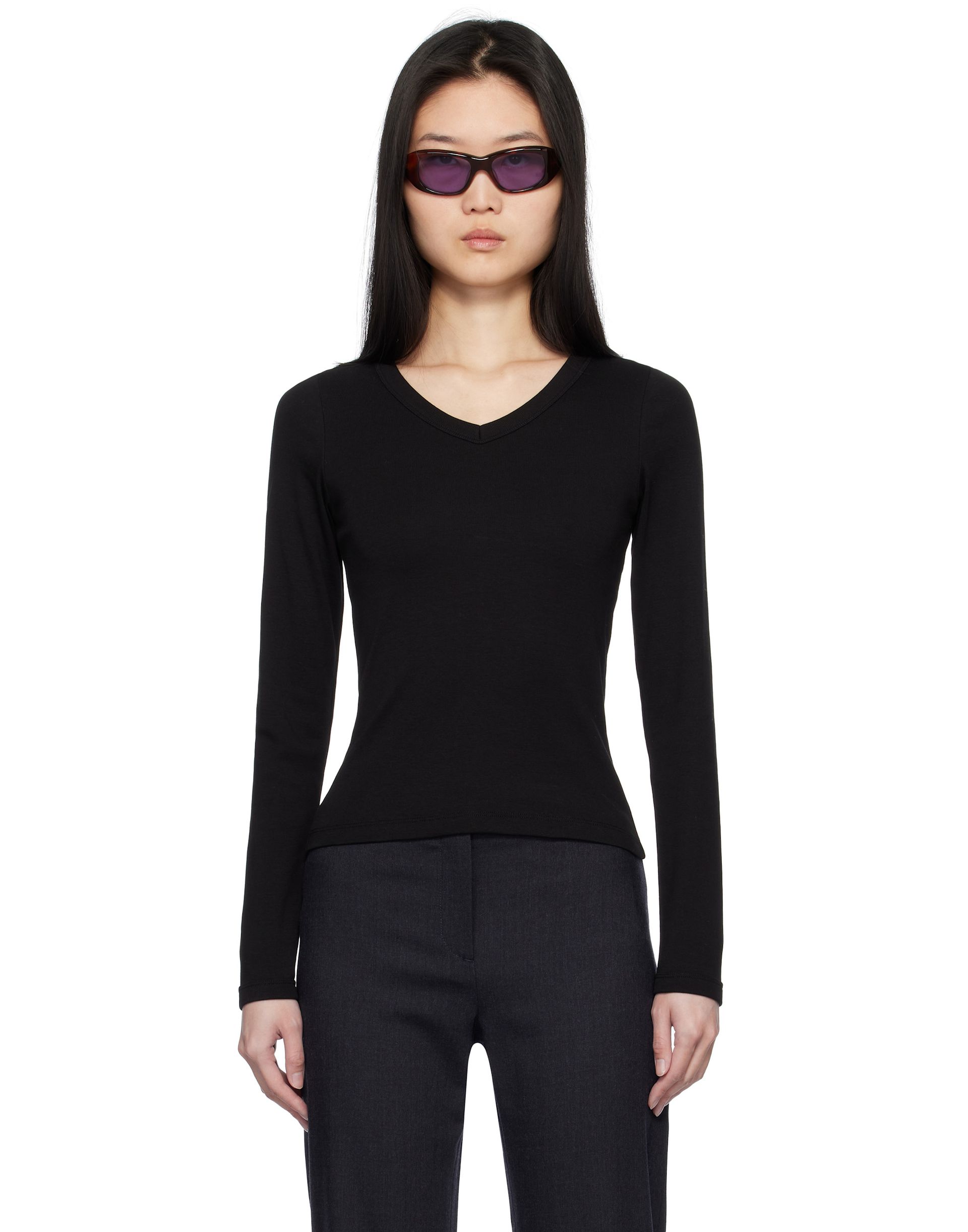 FLORE FLORE, Black Jill Long Sleeve T-Shirt