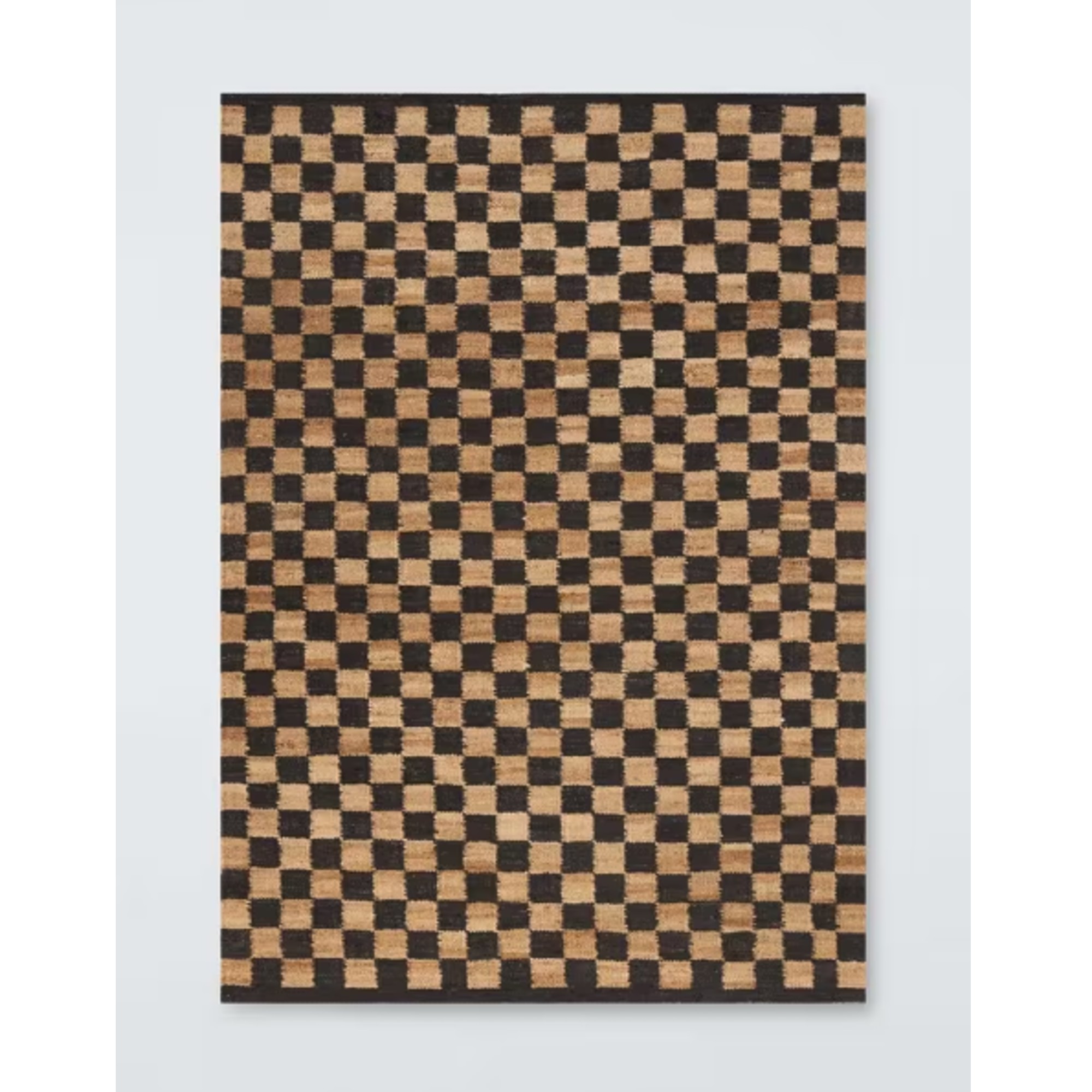 John Lewis Checkerboard Pure Jute Rug, Cocoa
