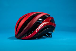 Red Giro Aether MIPS helmet which is one of the best bike helmets