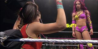 Bayley and Sasha Banks at NXT TakeOver: Respect