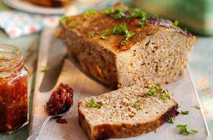 Meatloaf with tomato and chilli jam