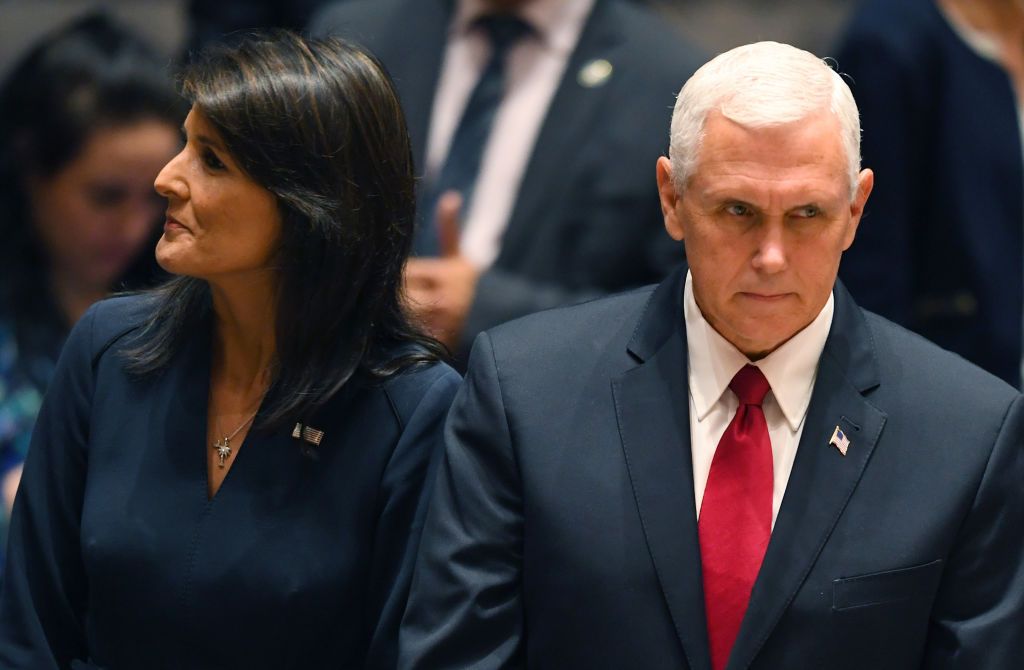 Mike Pence and Nikki Haley.