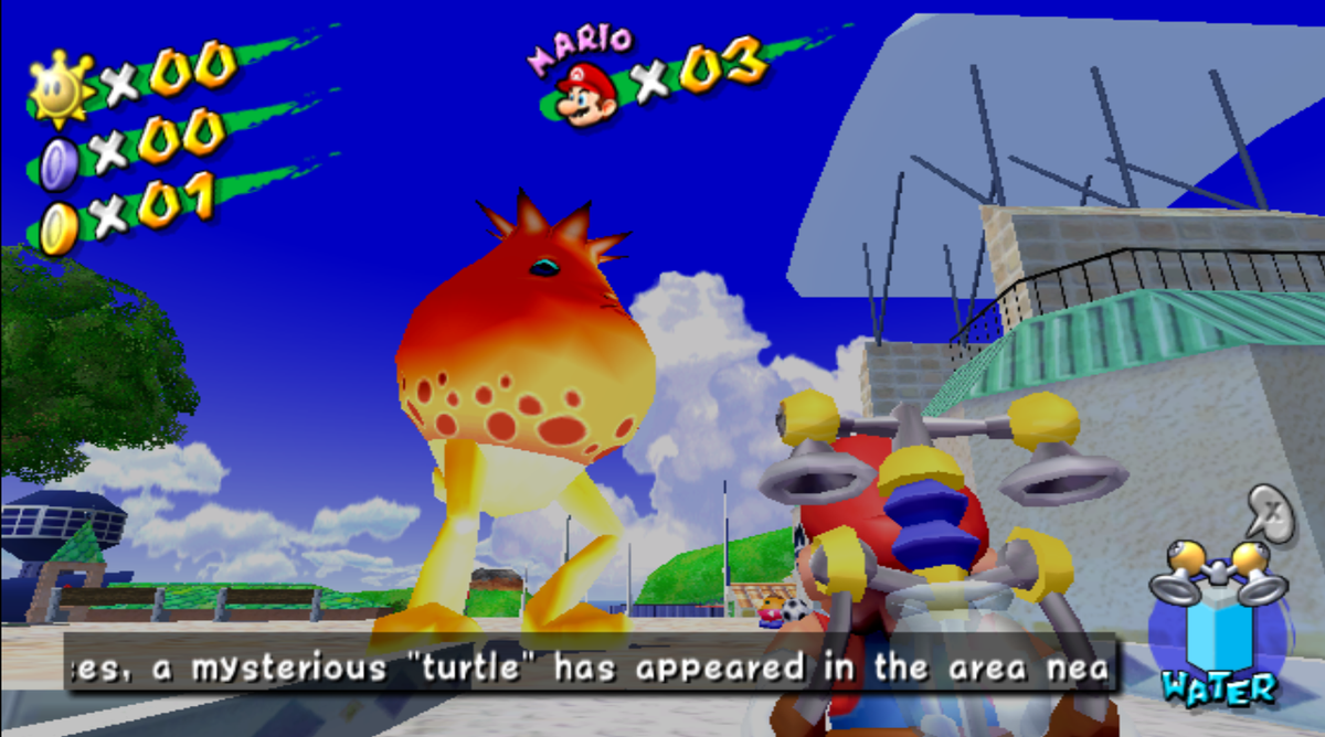 This Super Mario Sunshine mod adds new worlds, a new story, and a giant