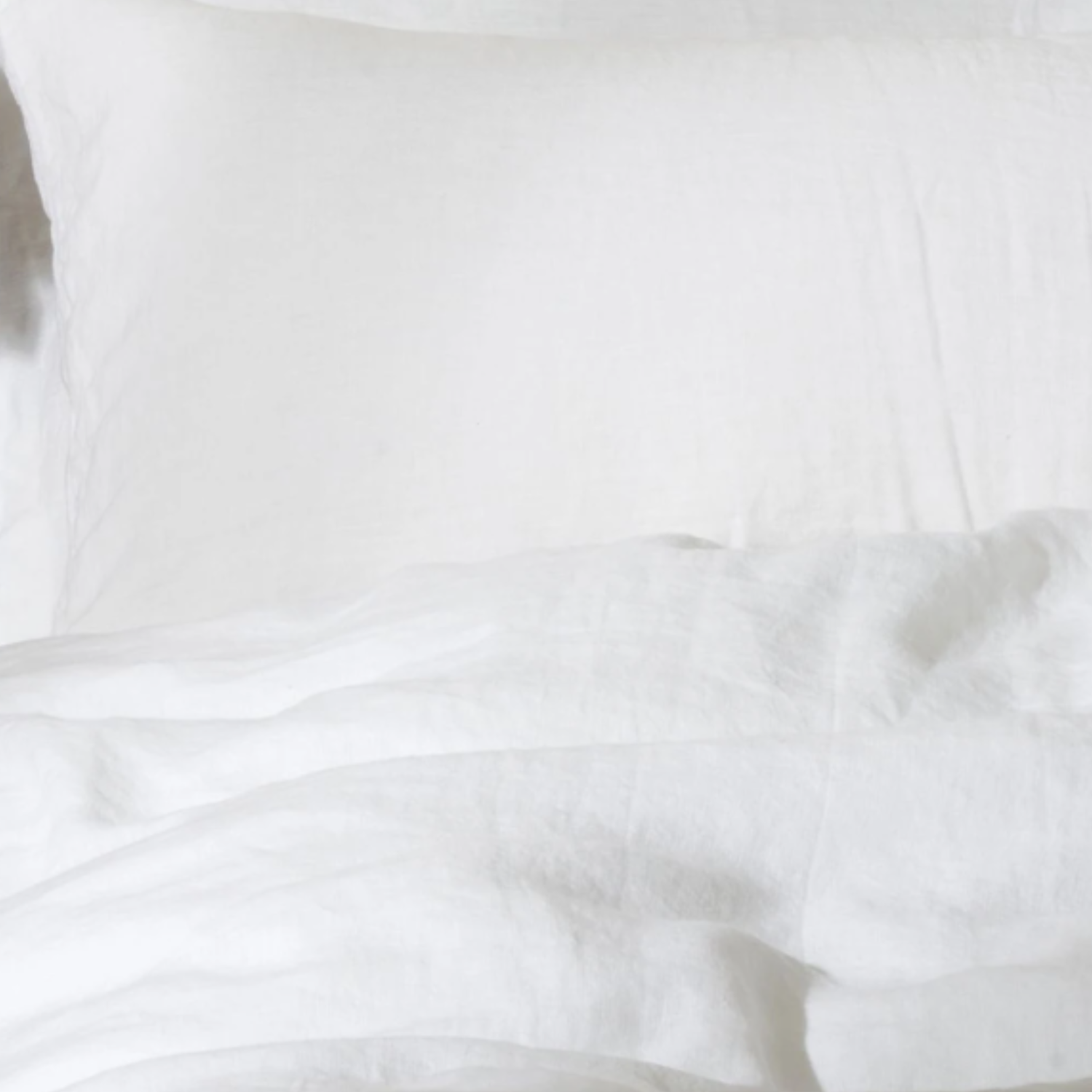 A close-up of white bamboo sheets from NEXT