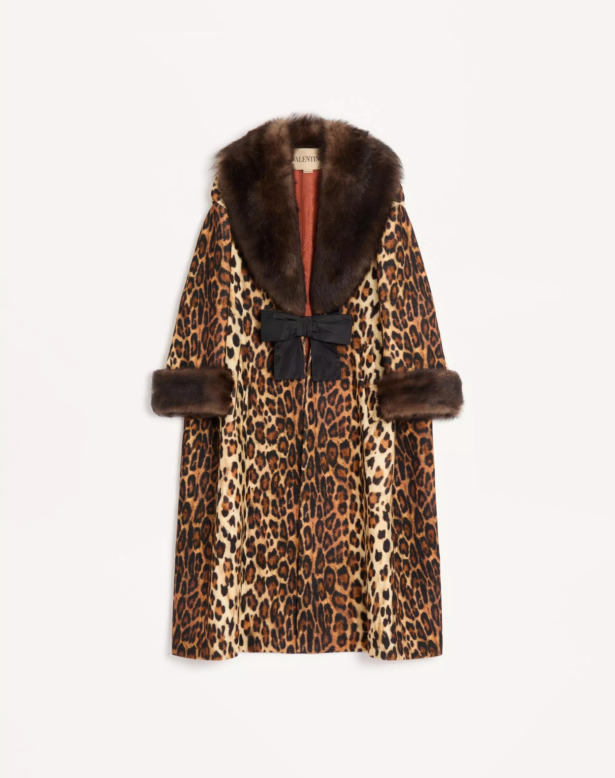 Valentino Leopard Print Coat