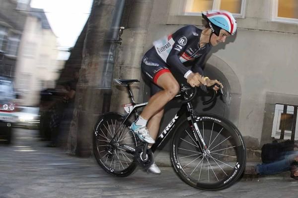 Linus Gerdemann (RadioShack-Nissan) in full flight.