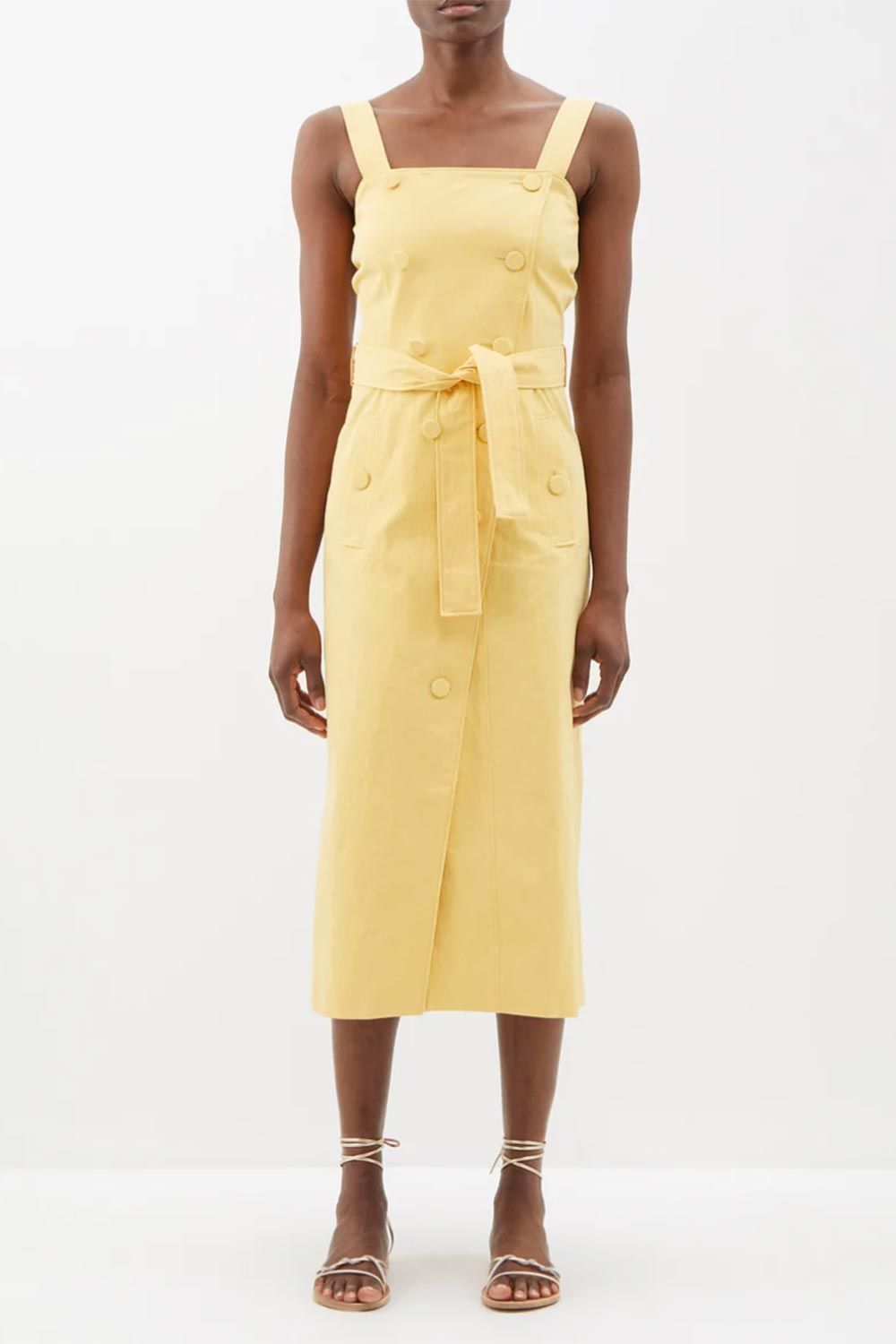 Yellow dress perfect for spring summer occassions