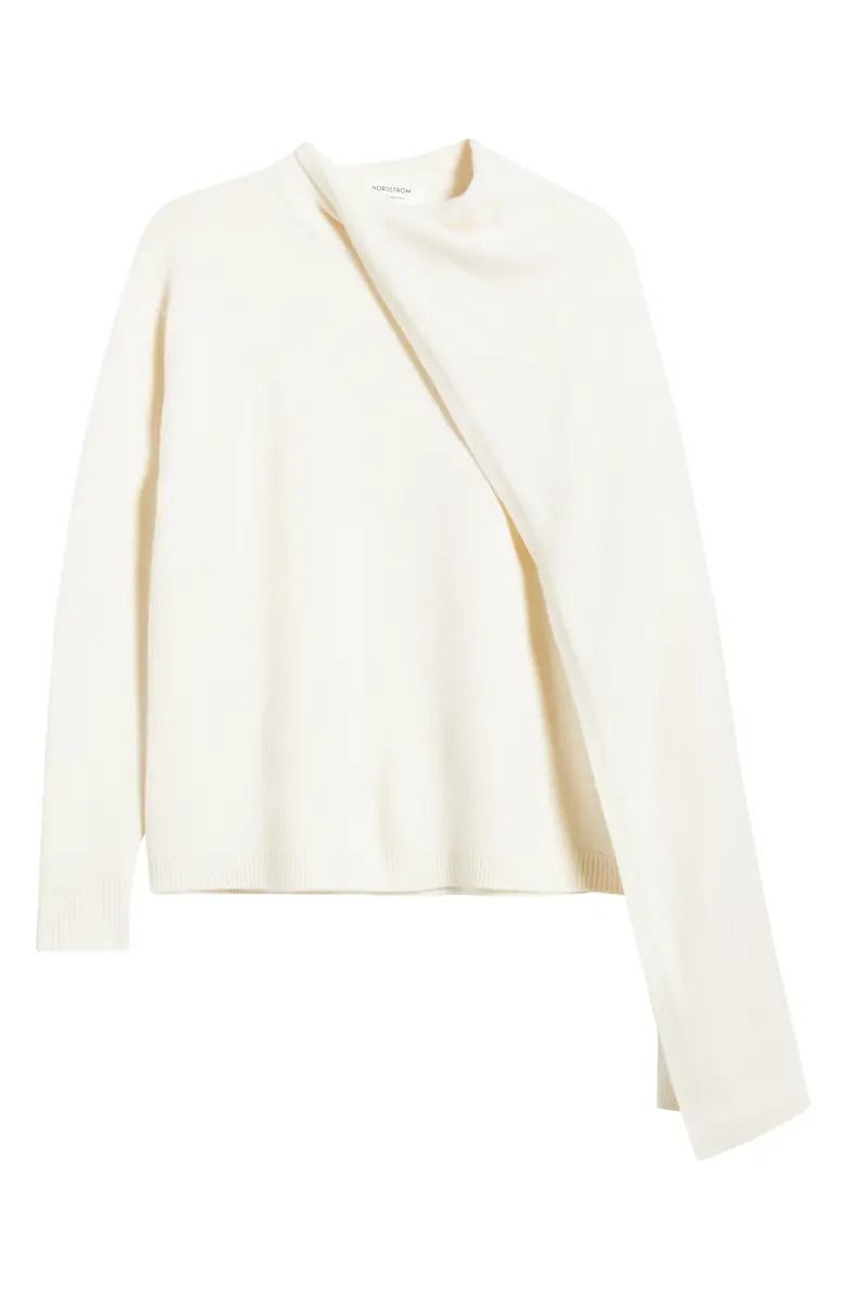 Nordstrom, Scarf Collar Wool & Cashmere Sweater