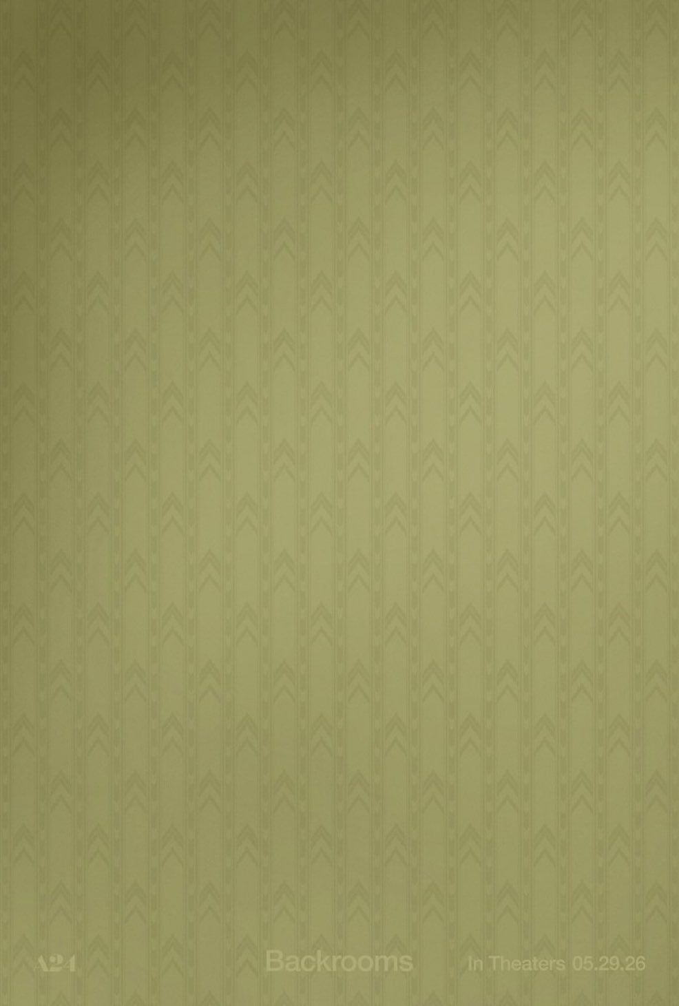 A24's poster for The Backrooms