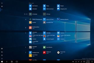Windows 10 Tablet App List