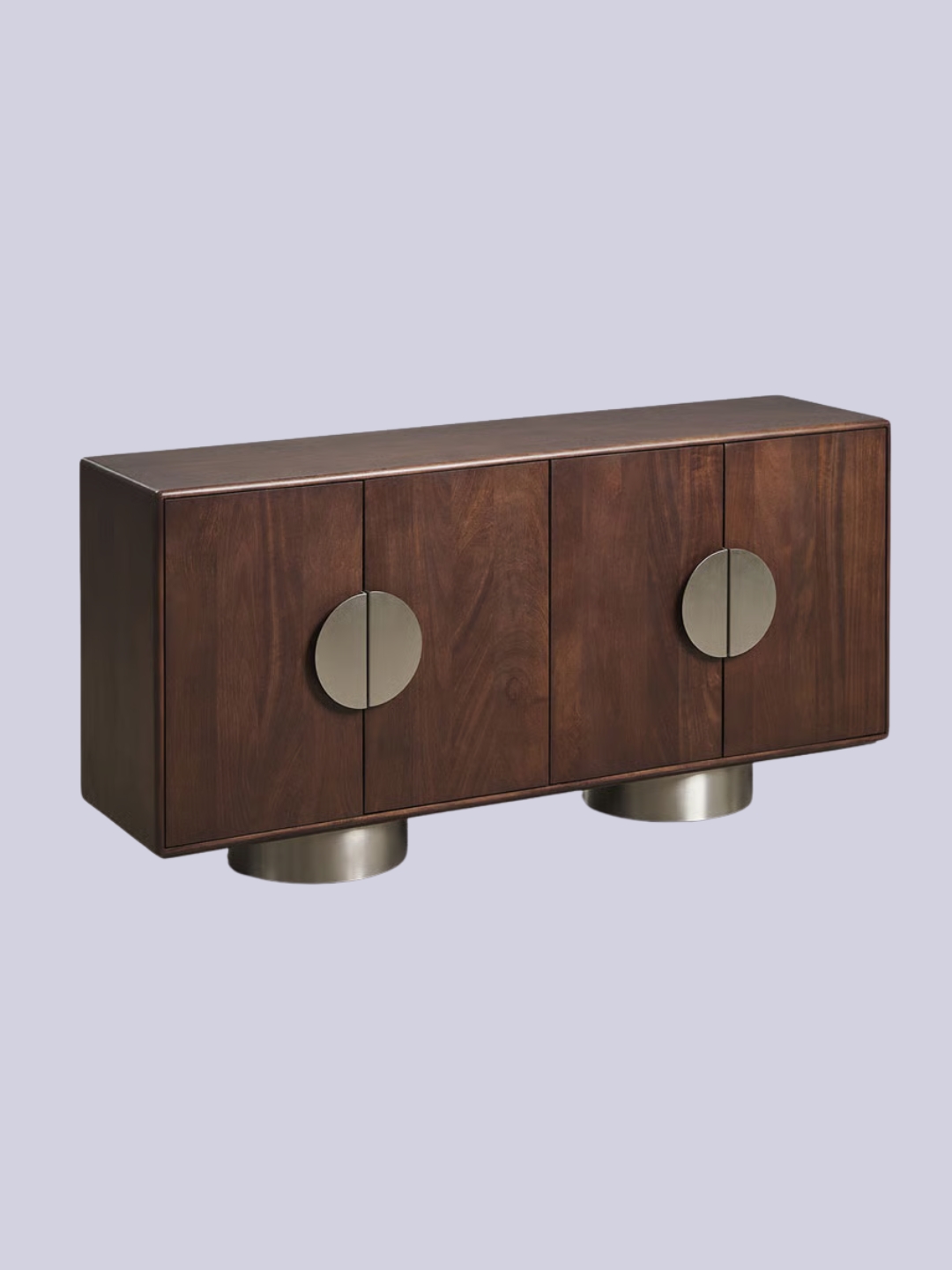Sklum UK, Melisand Rectangular Sideboard in Mango Wood and Stainless Steel