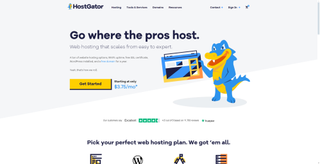 HostGator home page in 2025